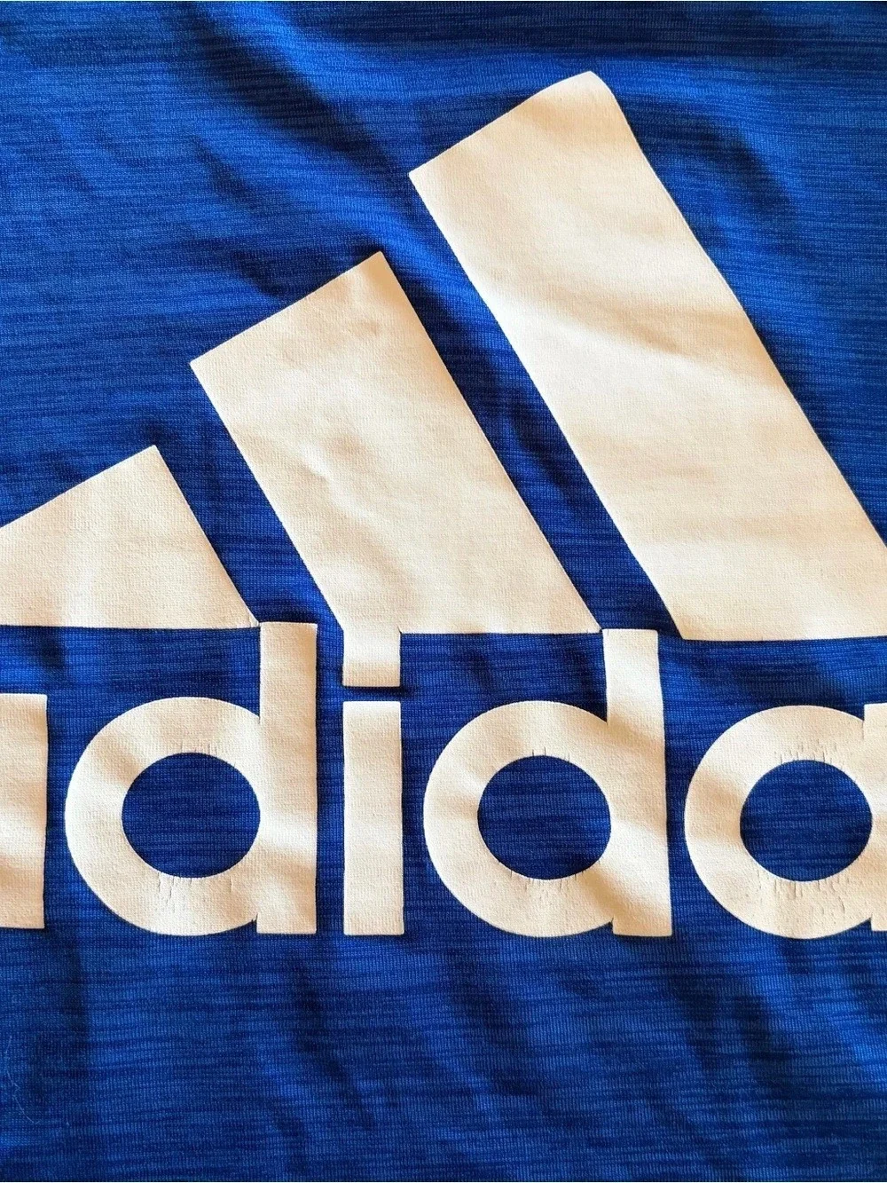 adidas Climalite Youth XL Short Sleeve Tee Blue & White XL